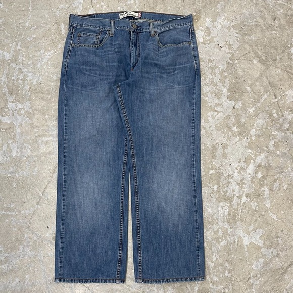 Levis Jeans Mens 37x28 Blue Pants 559 Relaxed Straight Baggy Y2K Denim Tag 36x32 - Picture 1 of 16